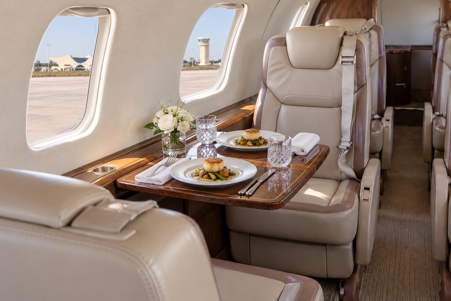 Fine dining onboard